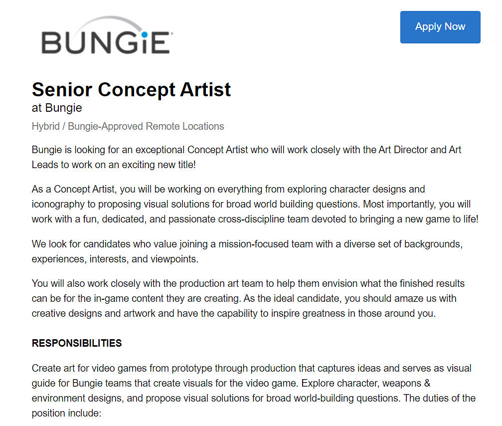 Bungie正在開發全新競技遊戲 設定在《命運》宇宙