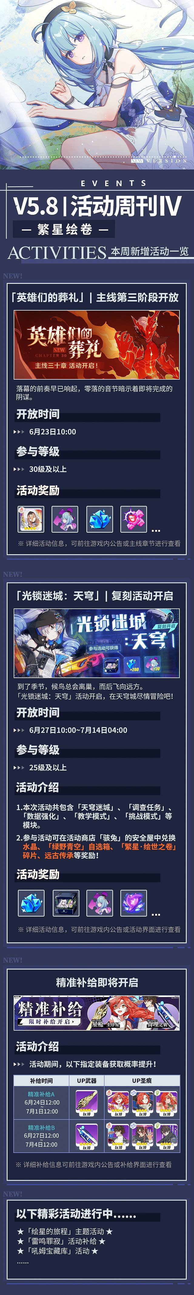 《崩壞3》5.8版本最新活動預告 5.8版本最新活動一覽 《崩壞3》5.8版本最新活動預告 5.8版本最新活動一覽