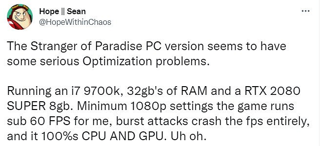《太空戰士起源：天堂的陌生人》PC移植版翻車了