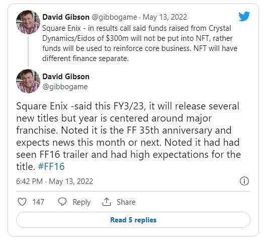 史克威爾稱《太空戰士》35周年紀念消息即將公布