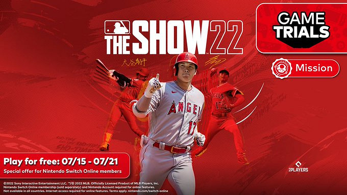 美服NSO會員 可限時免費遊玩《MLB The Show 22》 美服NSO會員 可限時免費遊玩《MLB The Show 22》