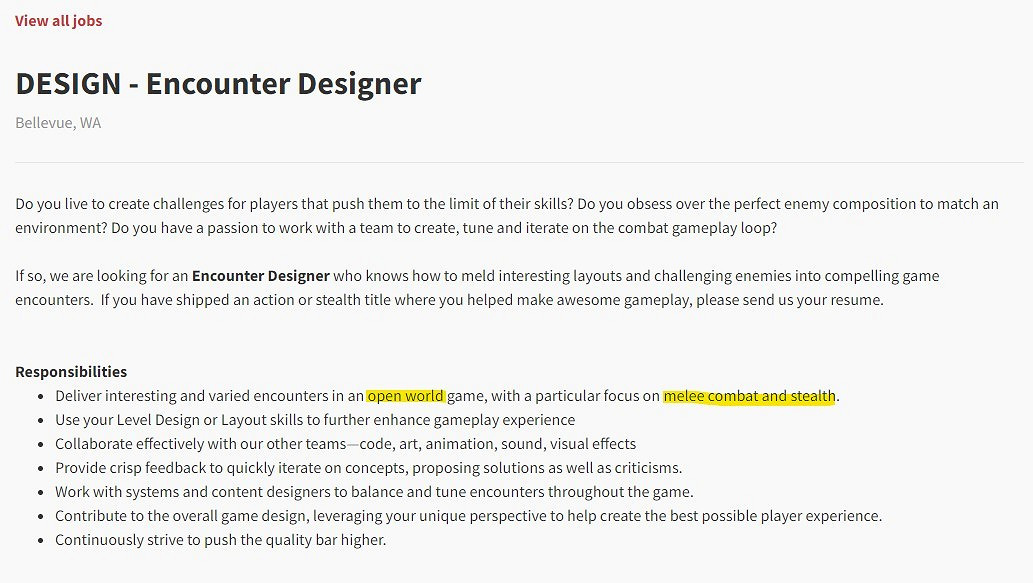 《對馬戰鬼》團隊開放世界新作包含潛行近戰要素 《對馬戰鬼》團隊開放世界新作包含潛行近戰要素