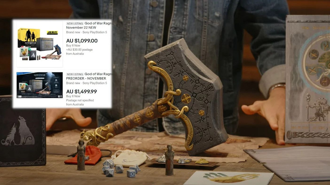 已經開始炒了《戰神5》巨人版Ebay價格已是零售價的3倍 已經開始炒了《戰神5》巨人版Ebay價格已是零售價的3倍