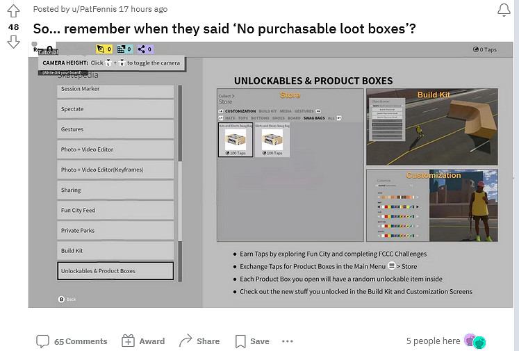 打臉太快!資料挖掘者發現《極速滑行4》內含戰利品箱 打臉太快!資料挖掘者發現《極速滑行4》內含戰利品箱