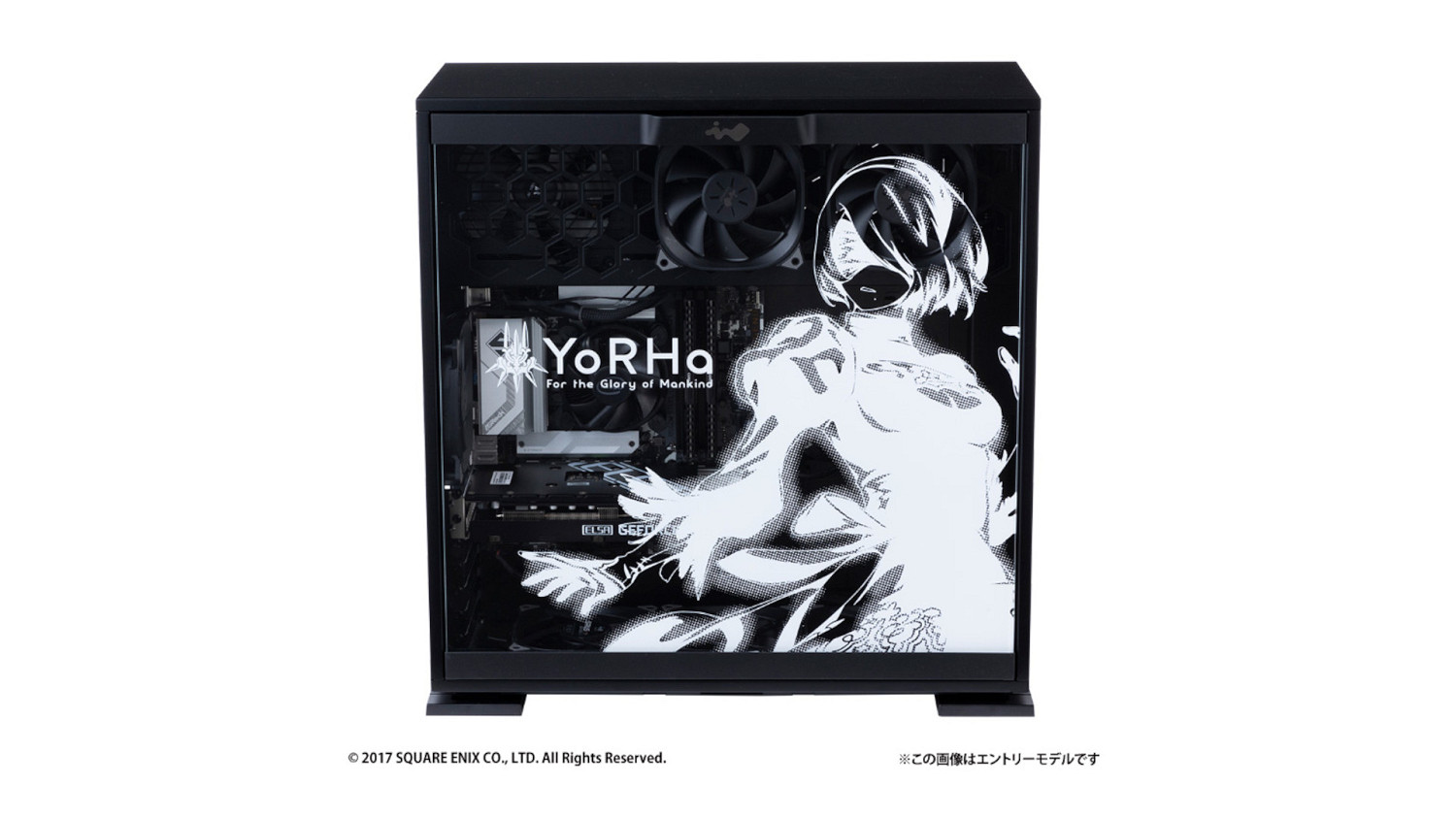 SE推出《尼爾》主題遊戲PC機箱 黑白配色精美無比！