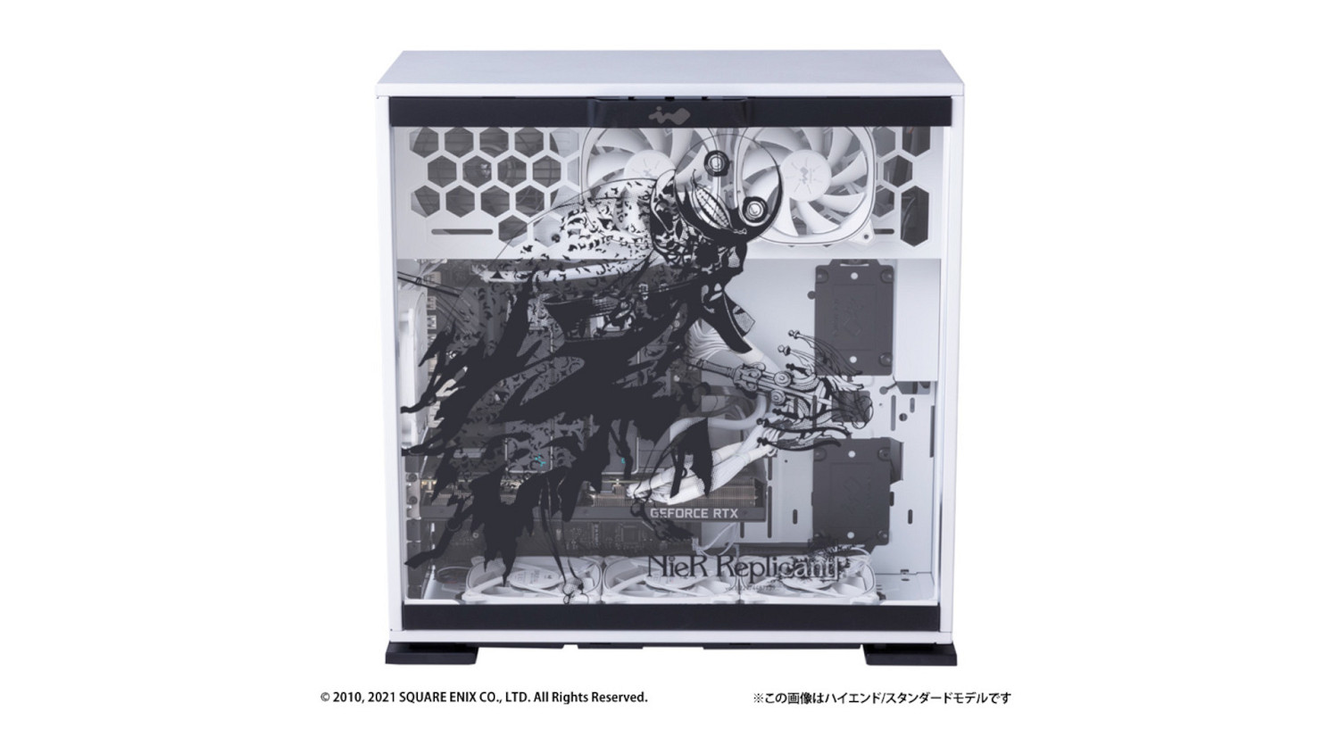 SE推出《尼爾》主題遊戲PC機箱 黑白配色精美無比！