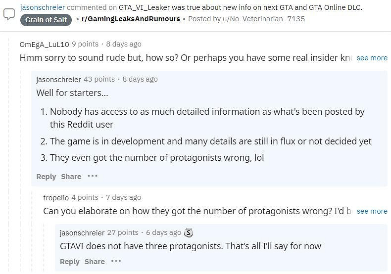 《GTA6》主角訊息爆料:並不會採用前作的三主角設計 《GTA6》主角訊息爆料:並不會採用前作的三主角設計