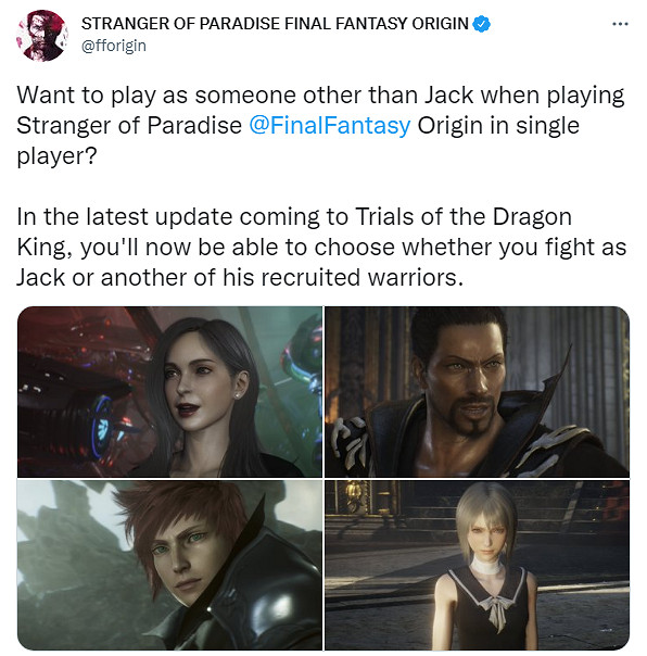 《最終幻想:起源》DLC更新後可選擇小隊其他角色遊玩 《最終幻想:起源》DLC更新後可選擇小隊其他角色遊玩