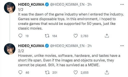 小島秀夫:曾想做像經典電影50年經久不衰的好遊戲! 小島秀夫:曾想做像經典電影50年經久不衰的好遊戲!