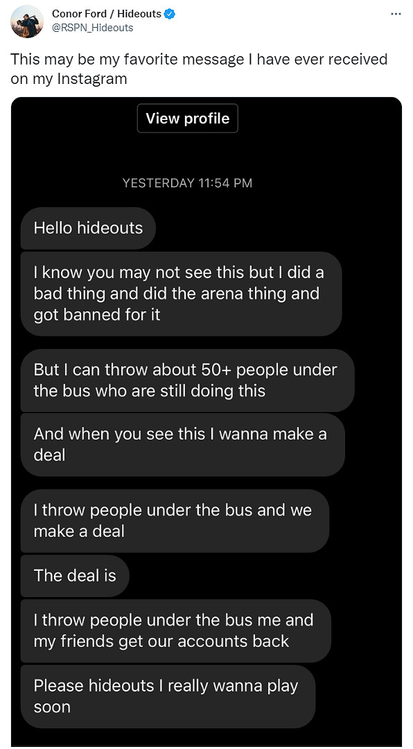 《APEX》作弊玩家請求官方解封稱他可以供出更多開掛者 《APEX》作弊玩家請求官方解封稱他可以供出更多開掛者