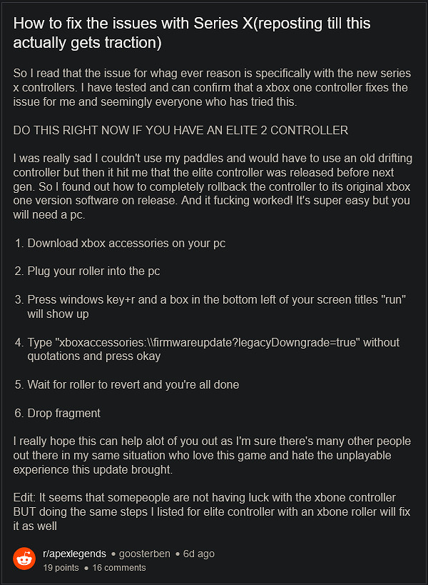 《Apex英雄》更新導致Xbox玩家無法遊玩 《Apex英雄》更新導致Xbox玩家無法遊玩