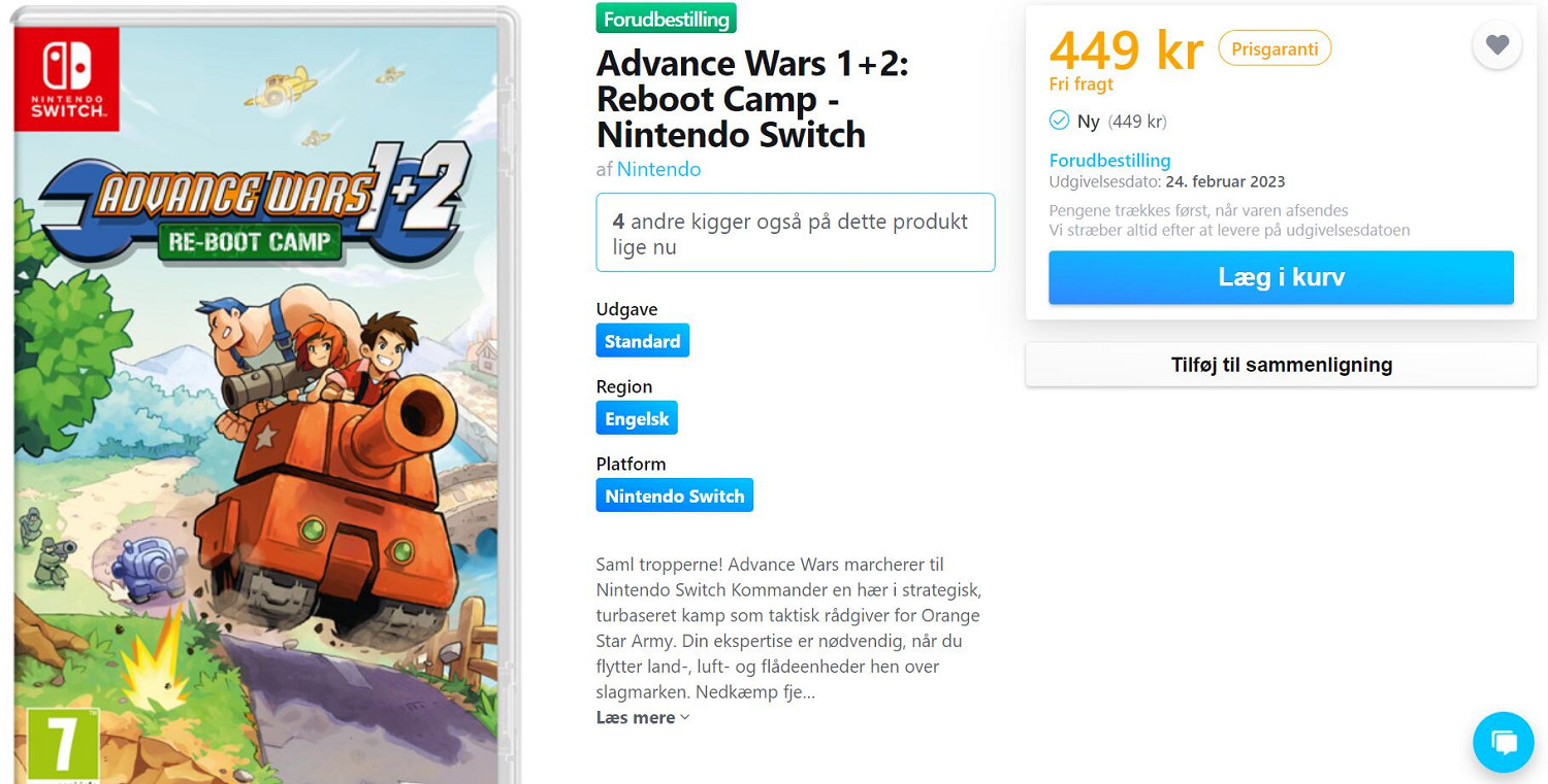 等太久了!任天堂《高級戰爭1+2》可能延期至2023年 等太久了!任天堂《高級戰爭1+2》可能延期至2023年