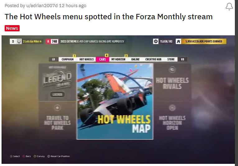 《極限競速:地平線5》風火輪DLC遊戲內選單介面泄露 《極限競速:地平線5》風火輪DLC遊戲內選單介面泄露