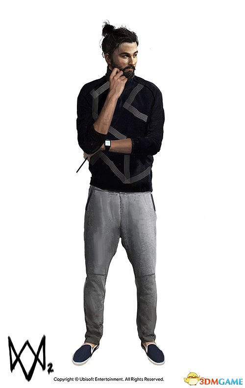 育碧牛人多！設計小哥曝光《看門狗2》人設藝術圖