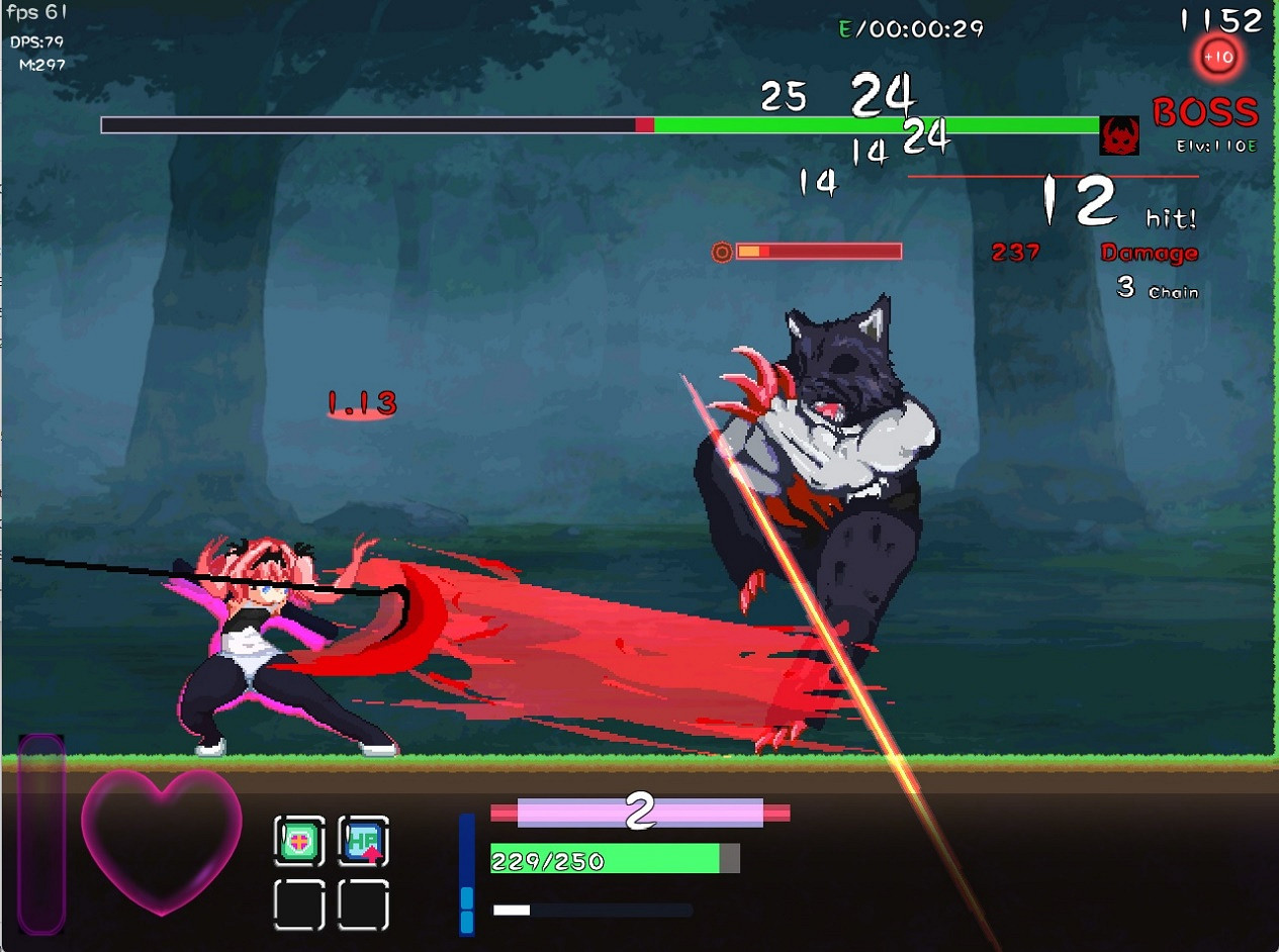 DLsite知名高分像素動作RPG《精神錯亂的艾莉絲》來襲