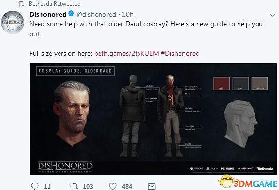 Bethesda分享《冤罪殺機：界外魔之死》人物Cos指南