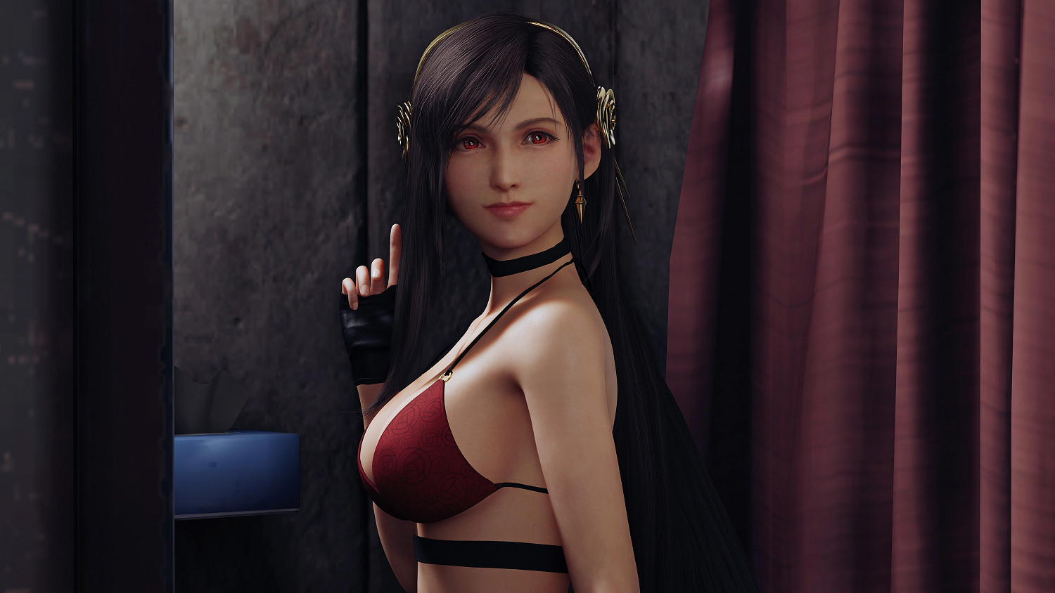 太太你也不想被克勞德看到吧?《FF7re》蒂法新泳衣Mod