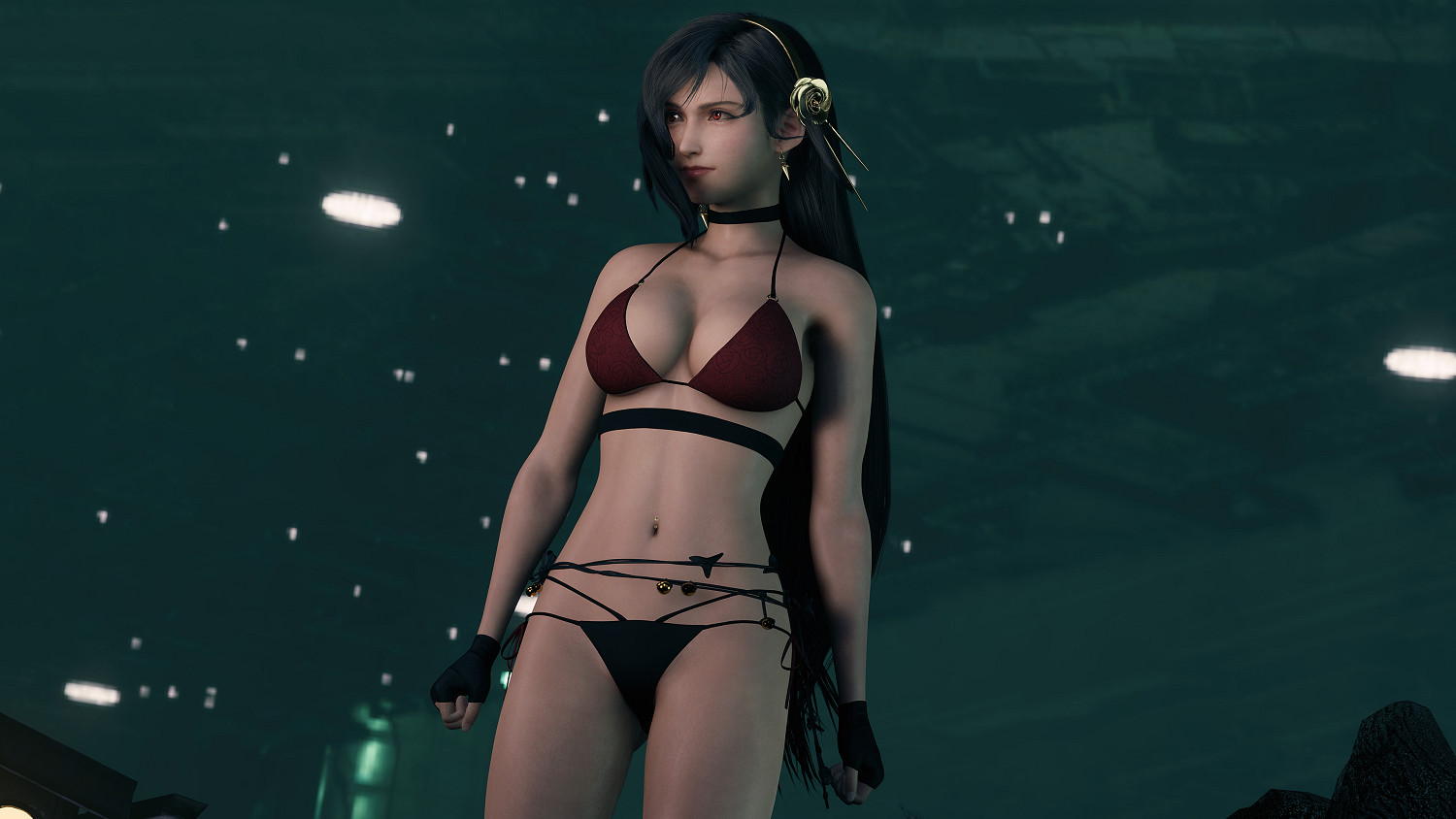 太太你也不想被克勞德看到吧?《FF7re》蒂法新泳衣Mod