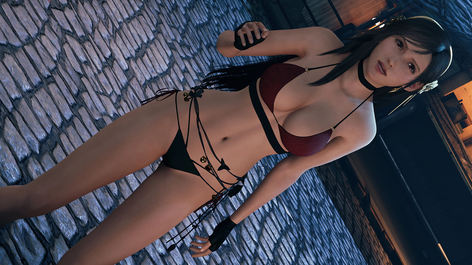 太太你也不想被克勞德看到吧?《FF7re》蒂法新泳衣Mod