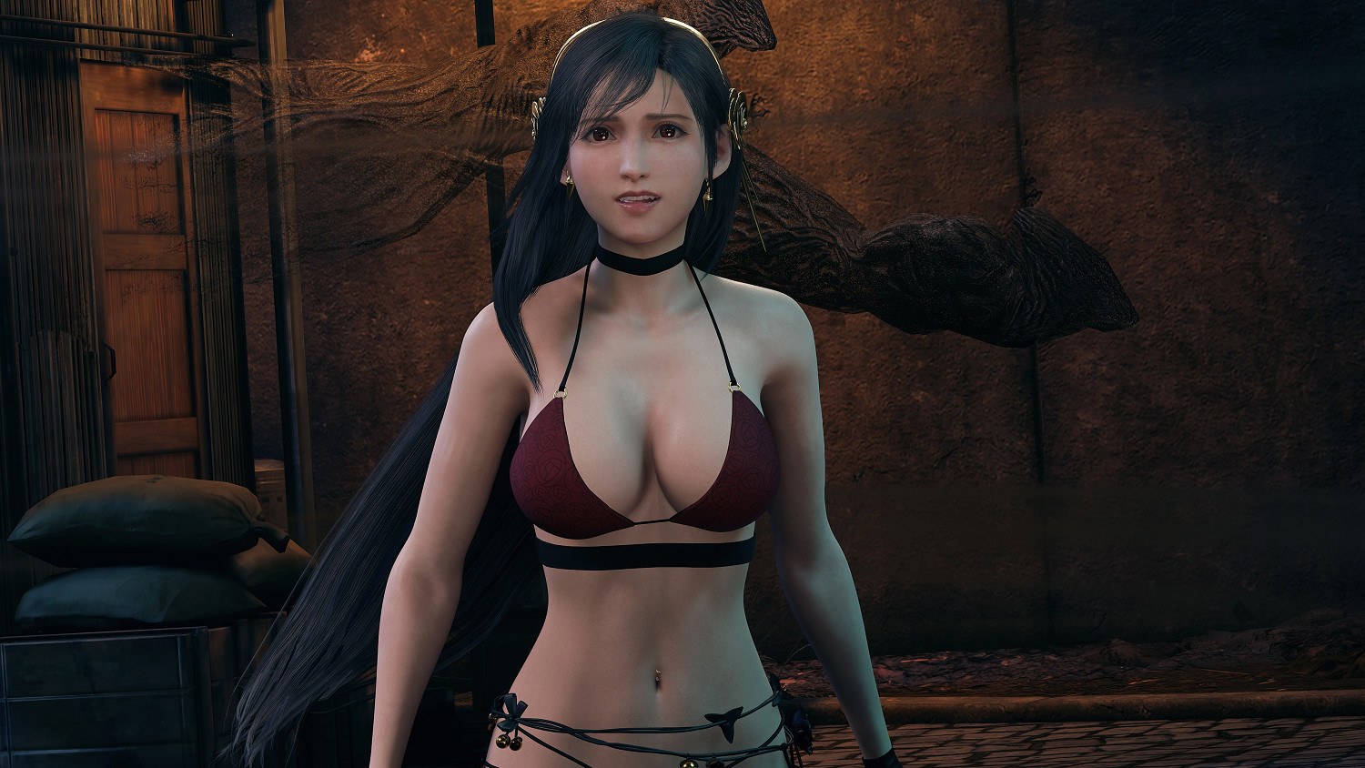 太太你也不想被克勞德看到吧?《FF7re》蒂法新泳衣Mod