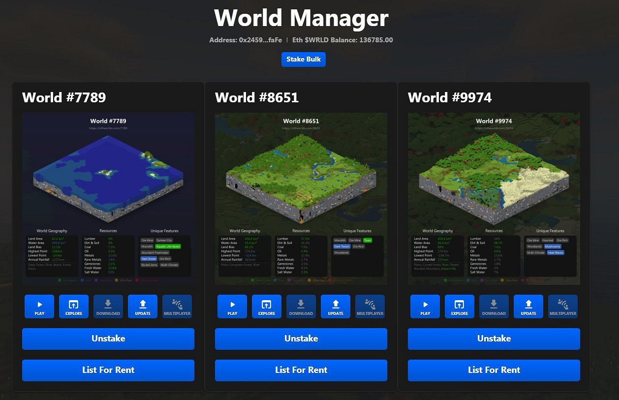 笑了！被《當個創世神麥塊》禁止後 NFTWorlds表示自己做遊戲