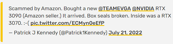 離譜！網友亞馬遜一萬七購買3090Ti：竟收到一堆沙子！