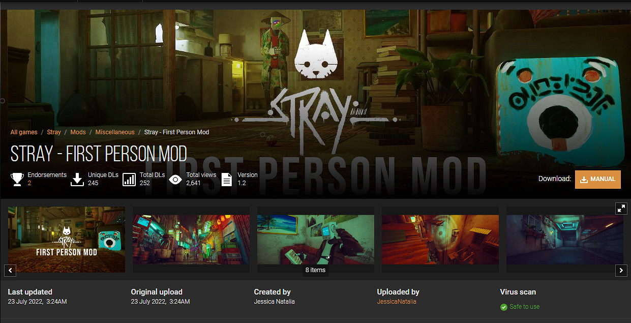 從貓貓的視角體驗冒險!《Stray|迷失》第一人稱MOD 從貓貓的視角體驗冒險!《Stray|迷失》第一人稱MOD