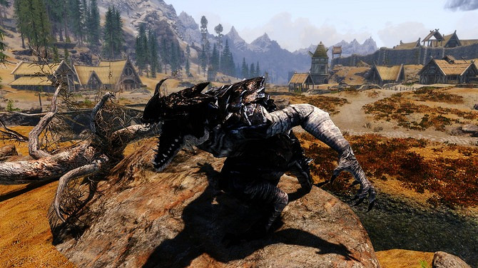 《上古卷軸5》新龍吼變龍MOD 多種類型性能各異