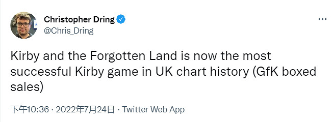 《星之卡比：探索發現》已成英國地區最暢銷卡比遊戲