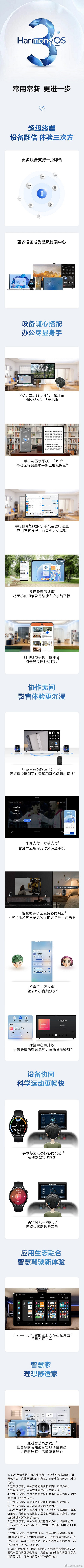 華為正式發布HarmonyOS 3作業系統：六大升級