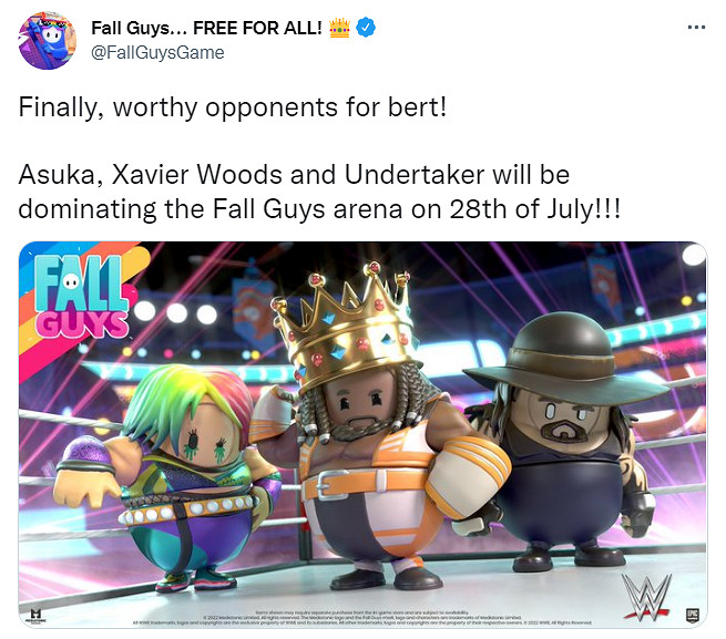 《糖豆人》連動《WWE》！葬送者等三款皮膚限時售賣