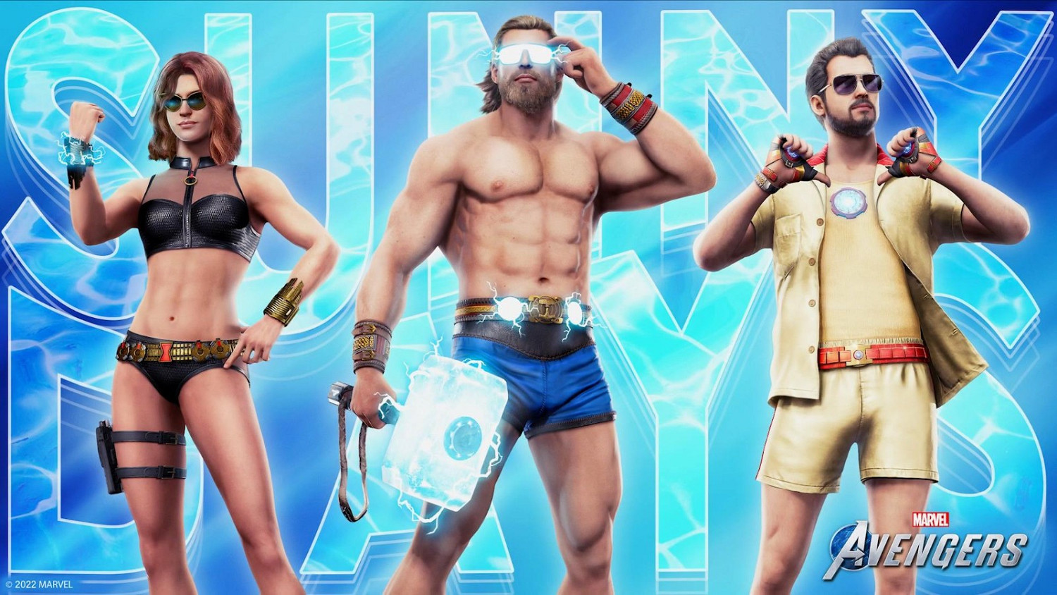 《漫威復仇者聯盟》夏季主題皮膚 性感寡姐清涼上陣 《漫威復仇者聯盟》夏季主題皮膚 性感寡姐清涼上陣