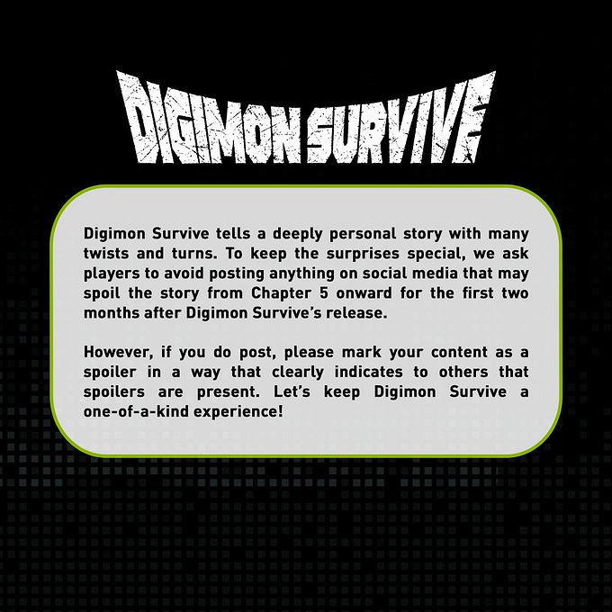 《數碼寶貝 絕境求生》現已發售 官方建議玩家請勿劇透 《數碼寶貝 絕境求生》現已發售 官方建議玩家請勿劇透