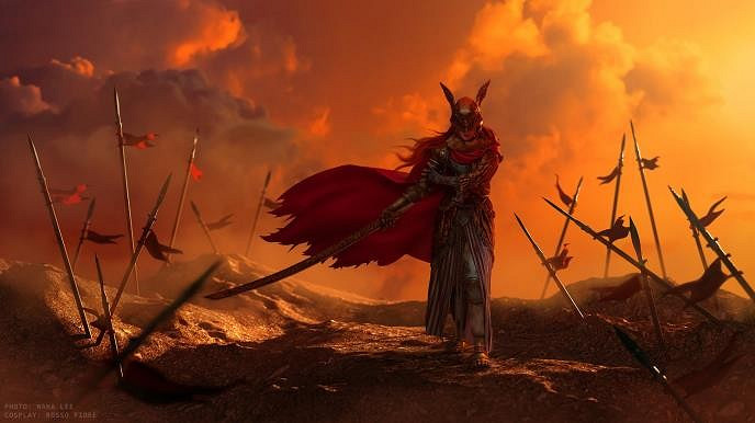 一毛一樣?俄妹COS《艾爾登法環》女武神:迎戰碎星! 一毛一樣?俄妹COS《艾爾登法環》女武神:迎戰碎星!