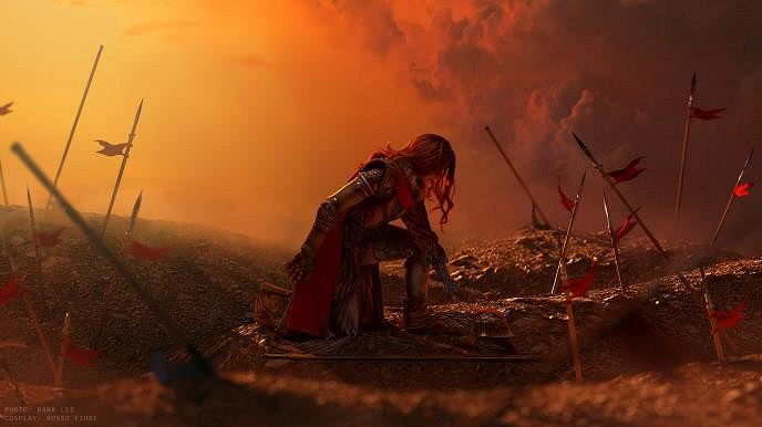 一毛一樣?俄妹COS《艾爾登法環》女武神:迎戰碎星! 一毛一樣?俄妹COS《艾爾登法環》女武神:迎戰碎星!