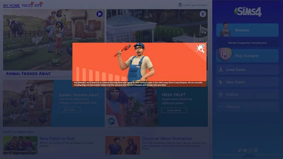 《模擬市民4》更新後出現亂倫和快速老化Bug 無語了 《模擬市民4》更新後出現亂倫和快速老化Bug 無語了