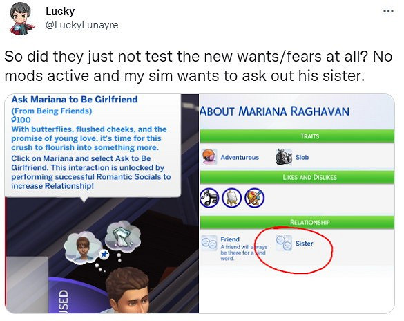 《模擬市民4》更新後出現亂倫和快速老化Bug 無語了 《模擬市民4》更新後出現亂倫和快速老化Bug 無語了