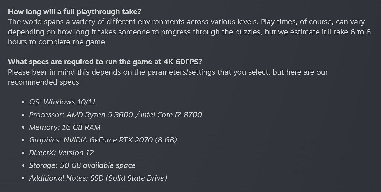 恐怖遊戲《蔑視》官方發布了新博客透露通關時長