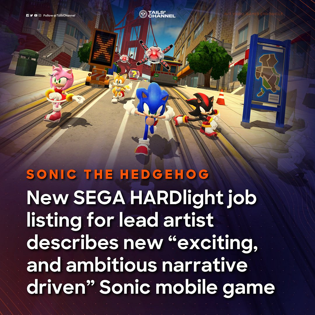 世嘉工作室招聘訊息暗示《索尼克》正在開發手遊！