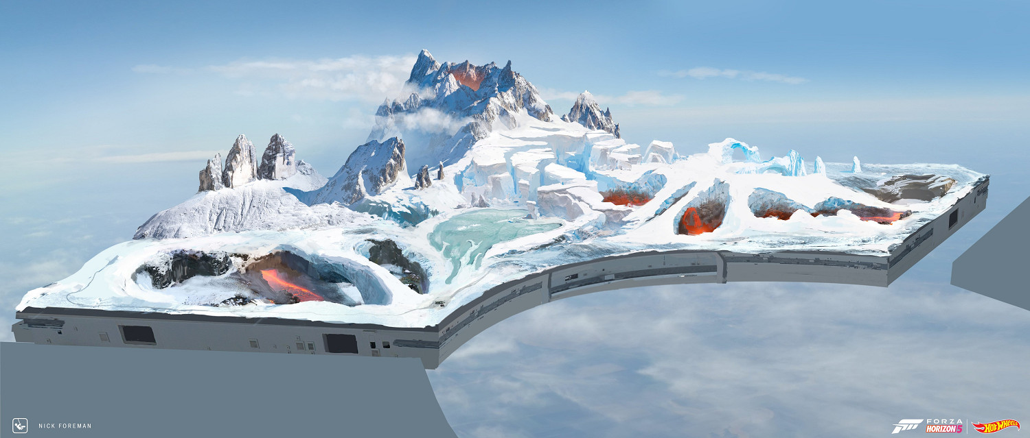 《地平線5》“風火輪”設定圖曝光 恢弘瀑布刺激衝擊 《地平線5》“風火輪”設定圖曝光 恢弘瀑布刺激衝擊