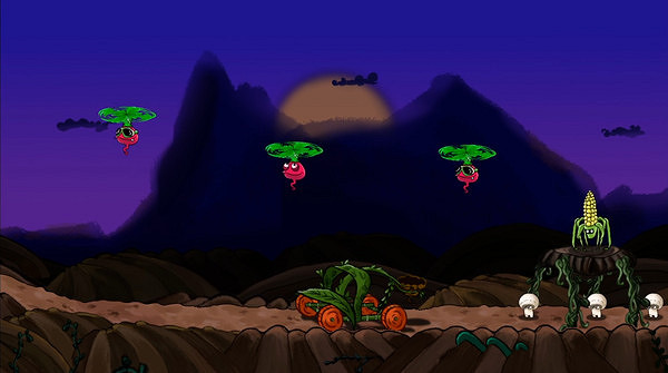 2D射擊平台遊戲《蔬菜威脅》 現已在Steam免費推出