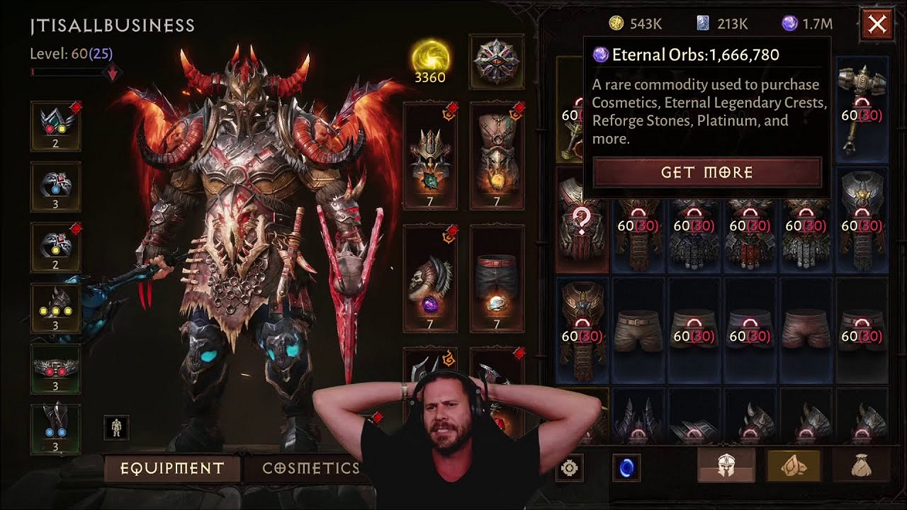 《暗黑不朽》國外土豪玩家課金成為最強 卻難遇對手 《暗黑不朽》國外土豪玩家課金成為最強 卻難遇對手