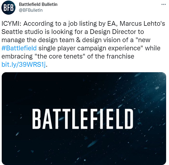 《戰地風雲》系列新作或有單人戰役!將精心設計 《戰地風雲》系列新作或有單人戰役!將精心設計