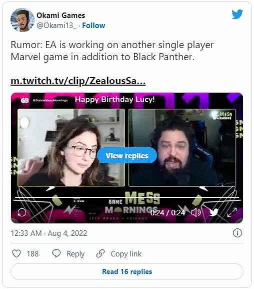 爆料：除了《黑豹》 EA還在開發另一款漫威單人遊戲