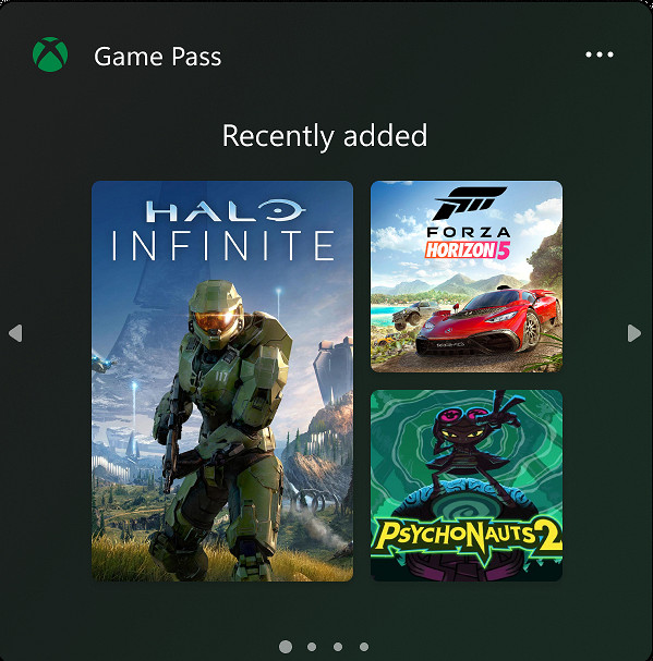 Win11添加 Xbox Game Pass (XGP) 測試部件 展示Game Pass入庫/出庫遊戲