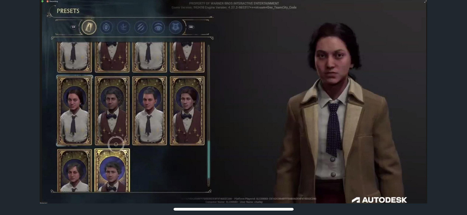 《霍格華茲:遺產》捏臉介面曝光 數十種選擇花樣豐富 《霍格華茲:遺產》捏臉介面曝光 數十種選擇花樣豐富