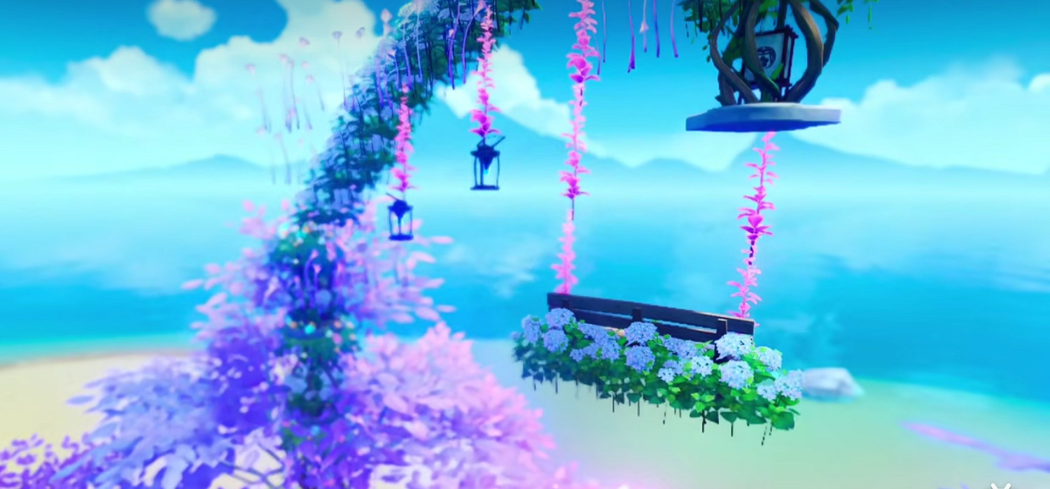 原神玩家咋過七夕？化身基建狂魔打造觀賞級鞦韆花海