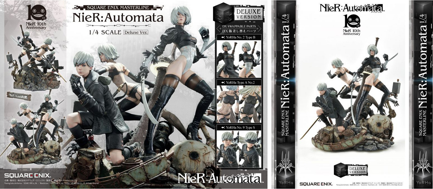 《尼爾機械紀元》1/4三人組雕像重新上架 售價2799英鎊