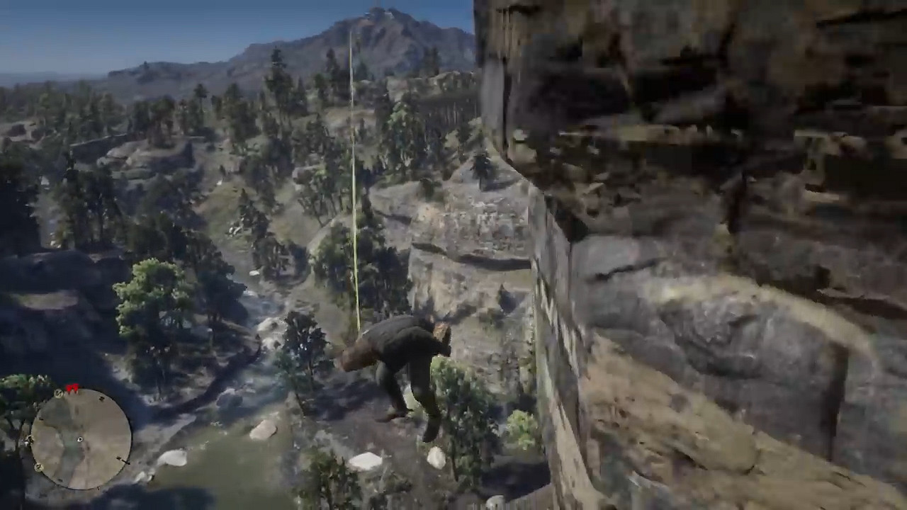 畫面太搞笑!《大鏢客2》中用嘔吐動作能免受跌落傷害 畫面太搞笑!《大鏢客2》中用嘔吐動作能免受跌落傷害