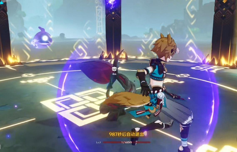 原神玩家用海染鍾離刮死148W血雷神 絲血打了6分鐘